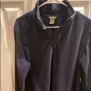 LL Bean 1/4 button pullover